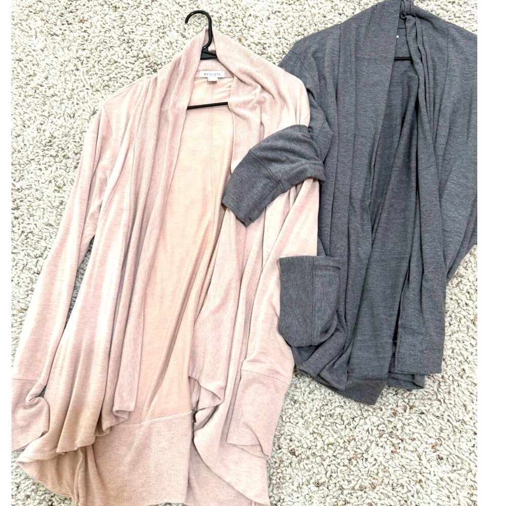 ✨ Athleta + Tek Gear Lightweight Cardigan Duo ✨ Womens Size Large